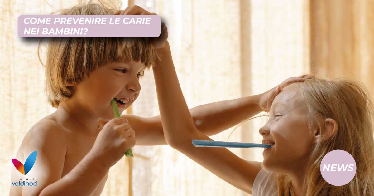 prevenire le carie nei bambini